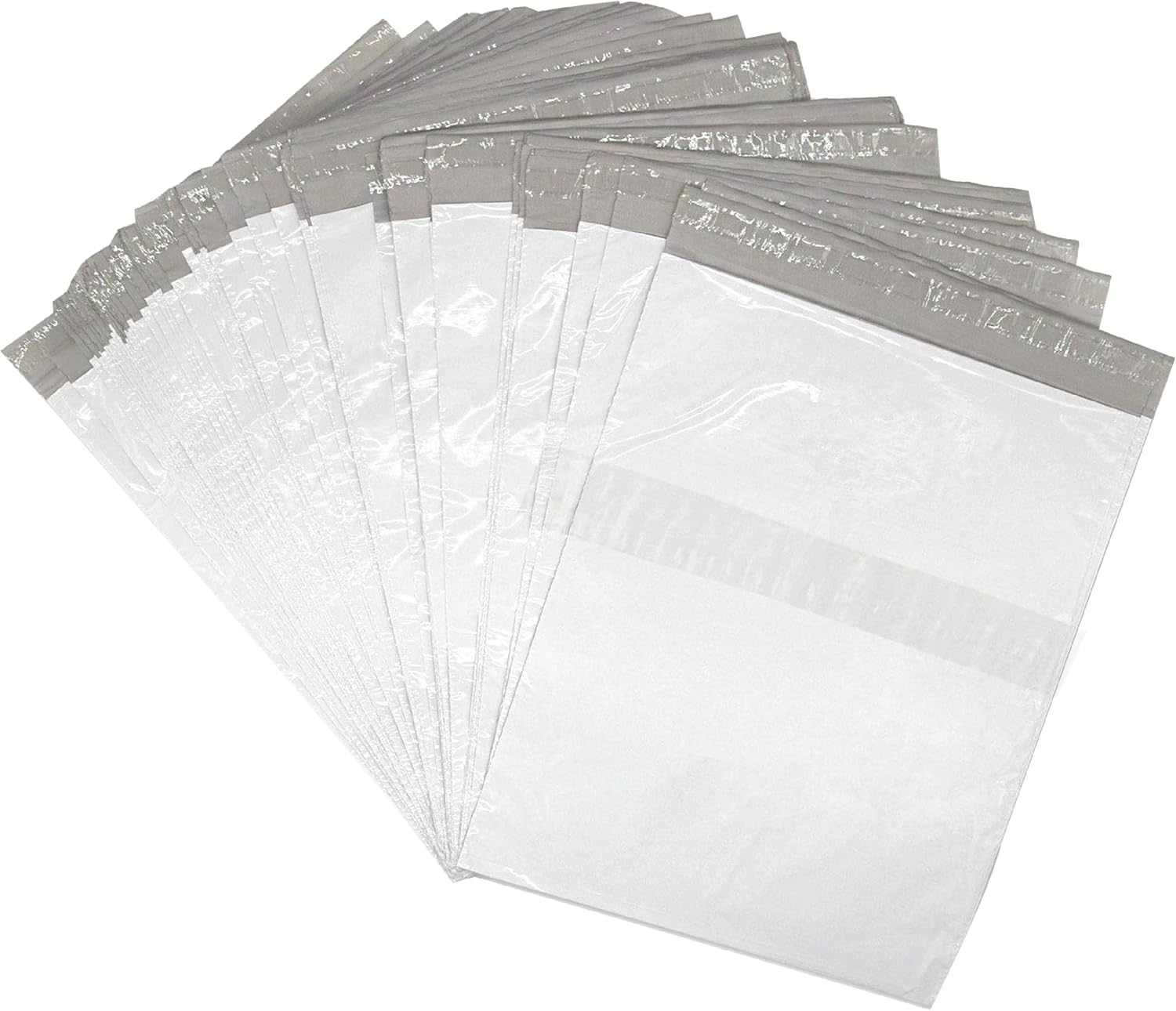 EPP Poly Mailers White Strong Mailing Envelopes 10"x13" Boutique Packaging Postal Self Seal Adhesive, Address Pocket Waterproof and Tear Proof for Clothes Books Small Business