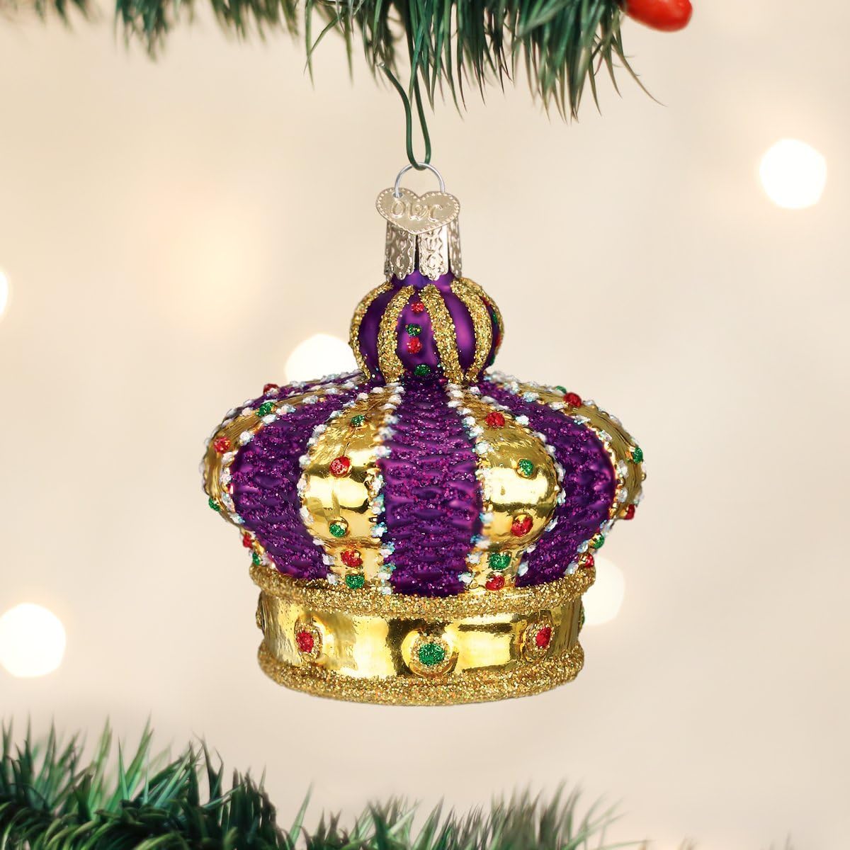 Old World Christmas Crown Of Royalty Glass Blown Ornament - Image 2