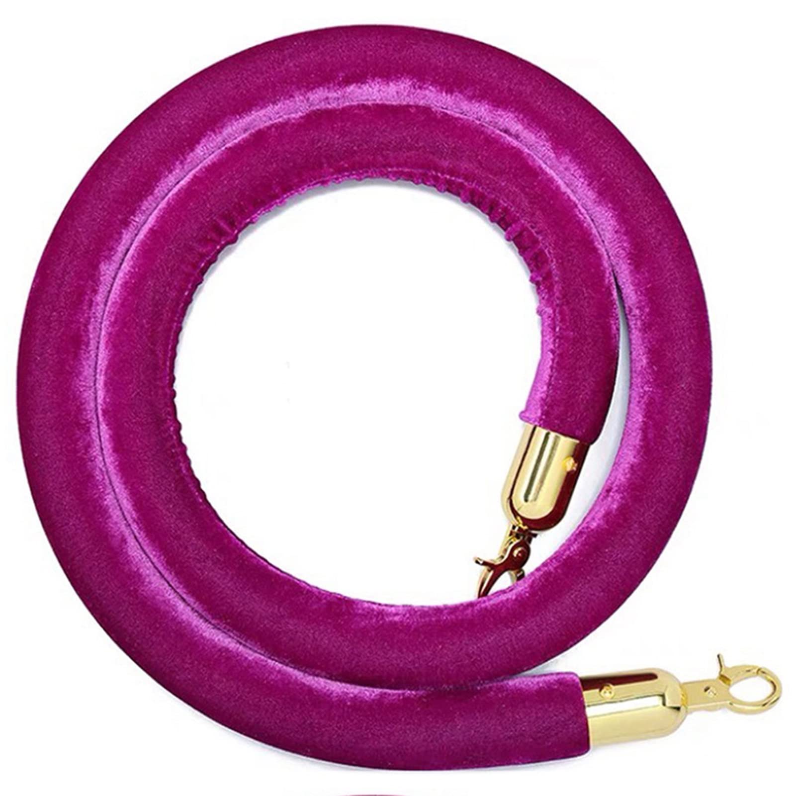 GLDYTVF Thick Purple Rope Barrier Stand5ft Stanchion Queue Rope for Effective Crowd Control Durable & Stylish Event Barrier Solution