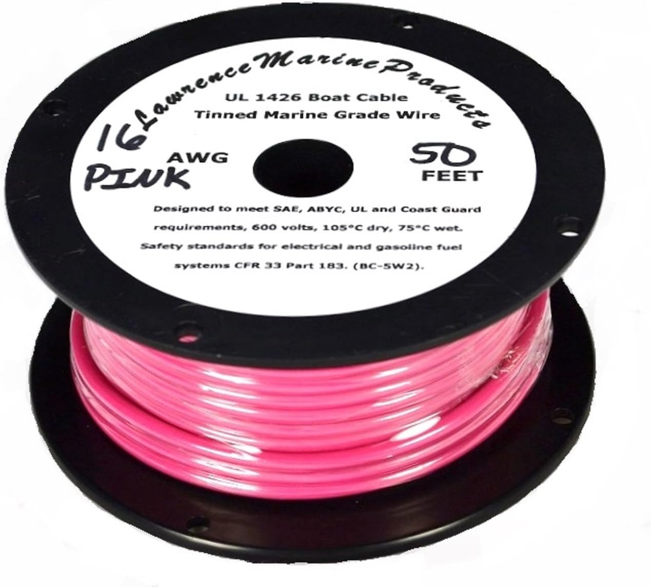 14 AWG Tinned Marine Primary Wire, Pink, 50 Feet - Metal Wire - Amazon.com