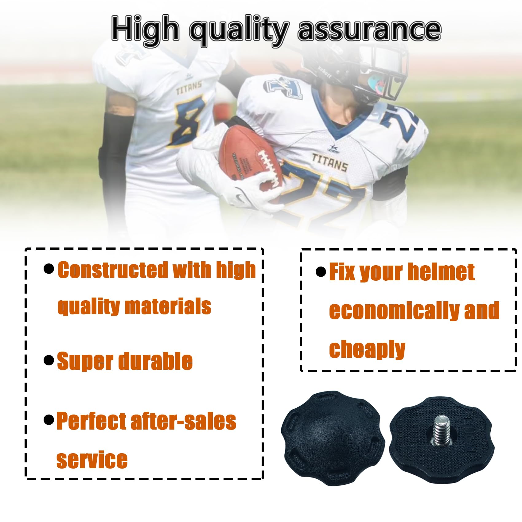 2 Pack Football Helmet Thumb Screws Fits For Keep For