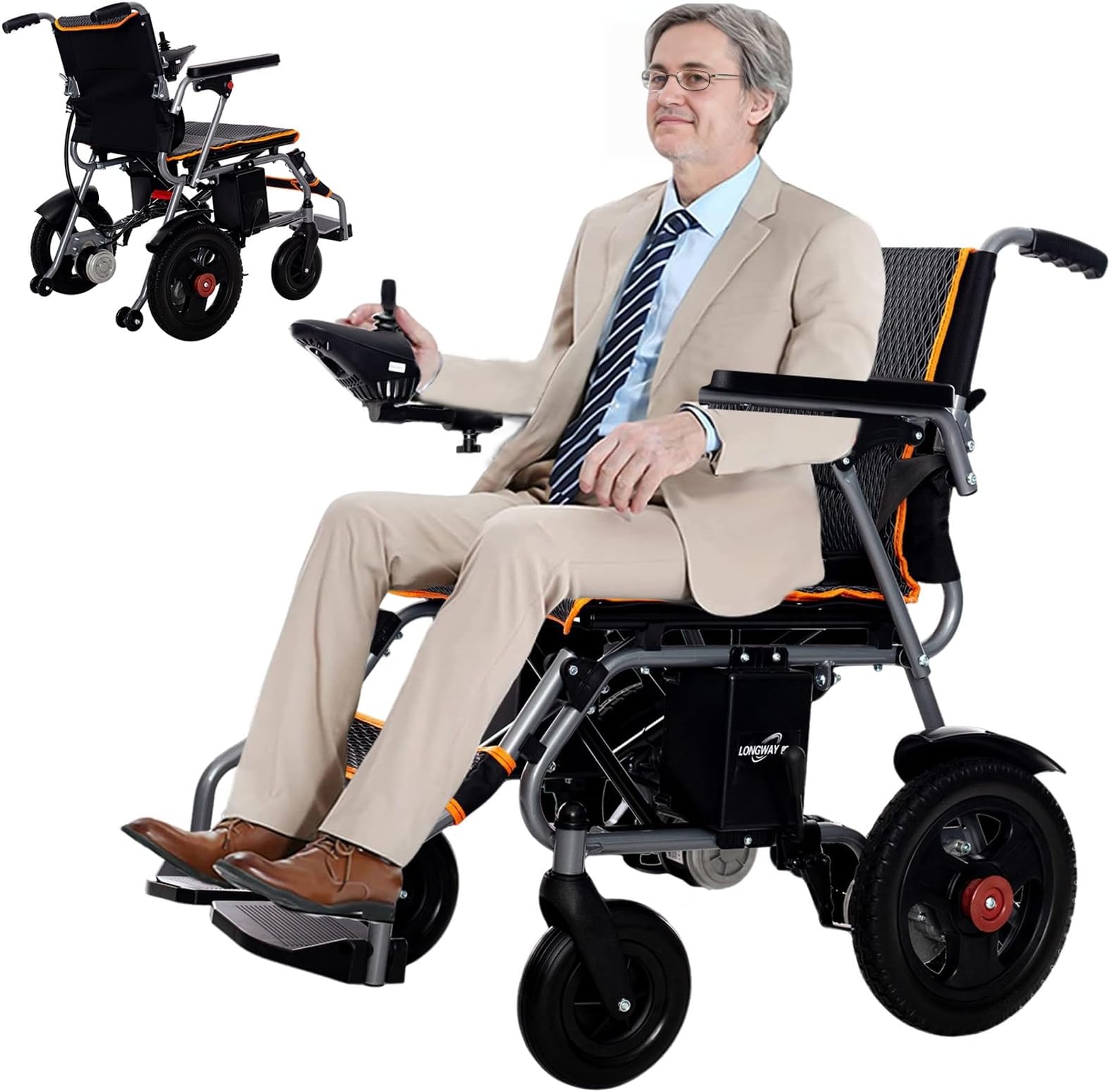 Nixlift Foldable Electric Wheelchair, Motorized Wheelchair