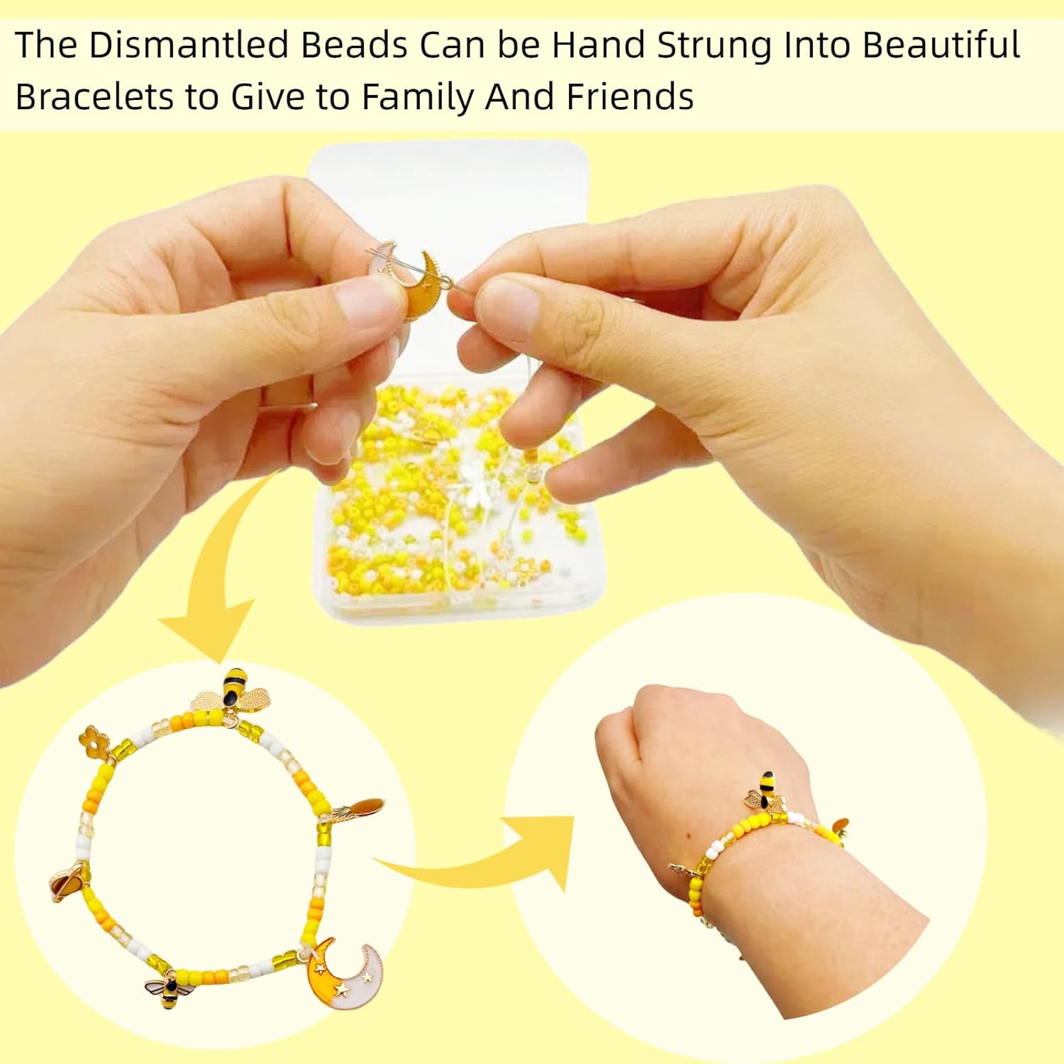 Skin Picking Fidget Toys, Picking Pad, Sensory Toys for Picking Fidget, Dermatillomania Toys for Anxiety, Relief Stress, Gifts for Adults (Yellow bee)