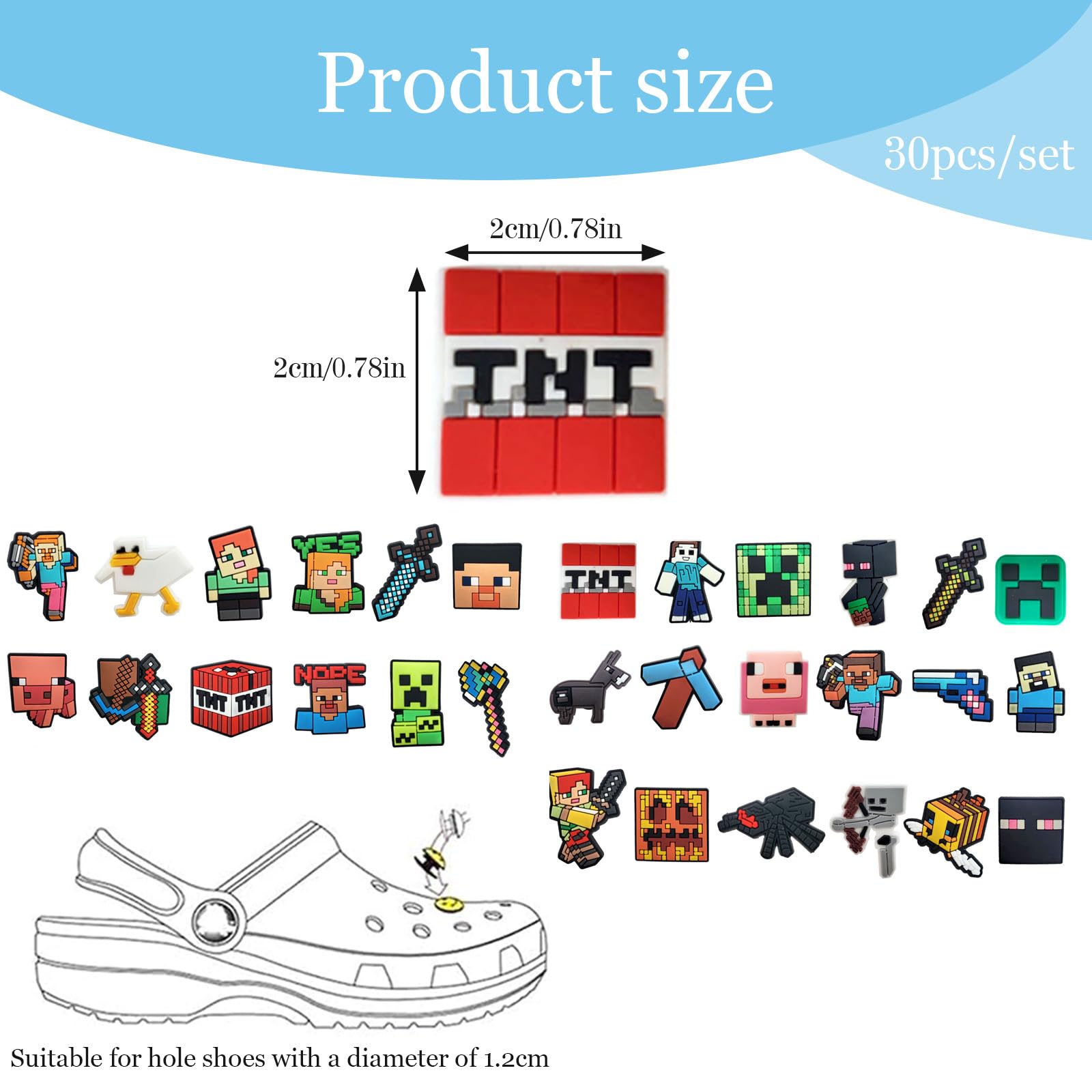 Adorno Zapatos PVC Shoe Charms Diseño Animales Dibujos Animados Accesorios Lindos Bricolaje para Zuecos Sandalias