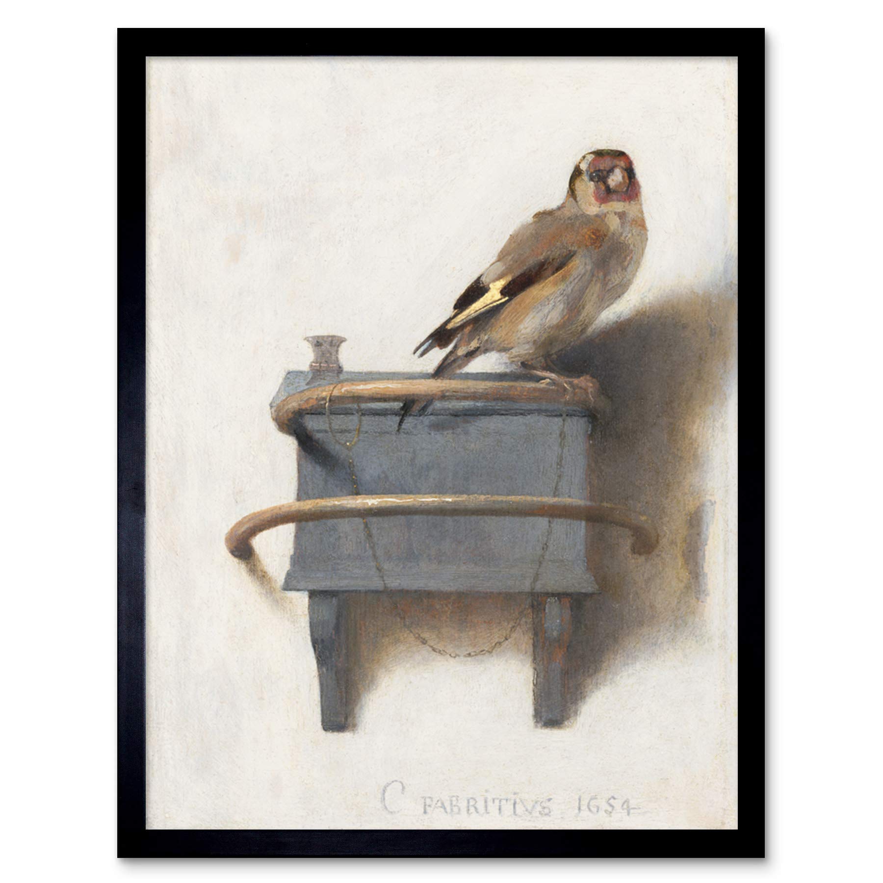 Artery8 Fabritius The Goldfinch Framed Wall Art Print 30 x 41cm