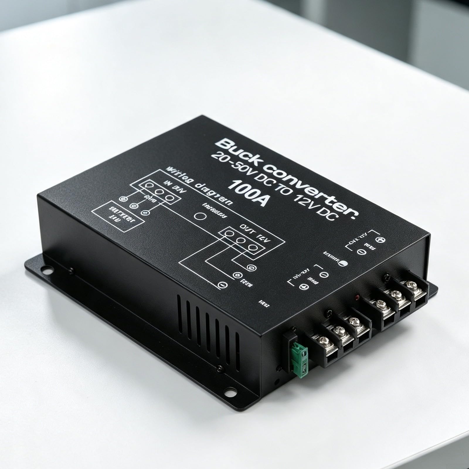 Convertitore DC 24V a 12V 100A 1200W Metallo