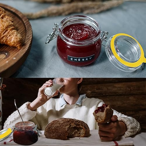 Miniatura 6 de 12 piezas de juntas de repuesto de silicona para frascos, anillos de sellado de goma herméticos, anillos de sellado de junta de silicona a prueba de