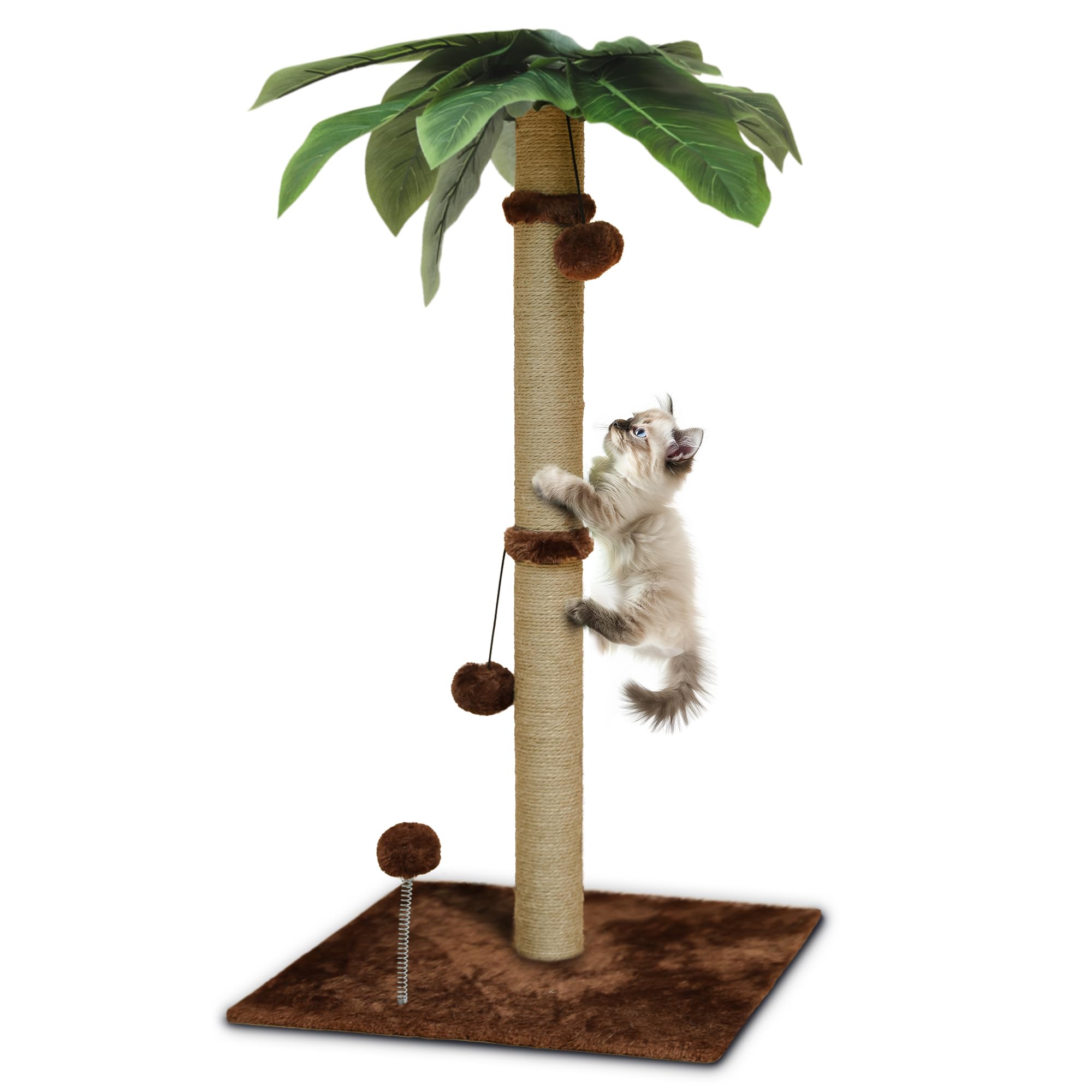 Para Gatos Mercadolibre Fernapet Rascador De Gatos Rascador Interior  Estable Rascador Para Gatos Woochpet Poste De