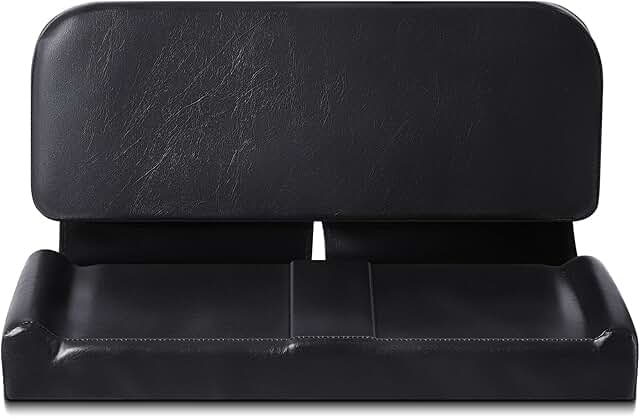 Adjustable Go Kart Double Seat Saddle - 2 Seater Design for Racing and Balancing Vehicles, Black Finish