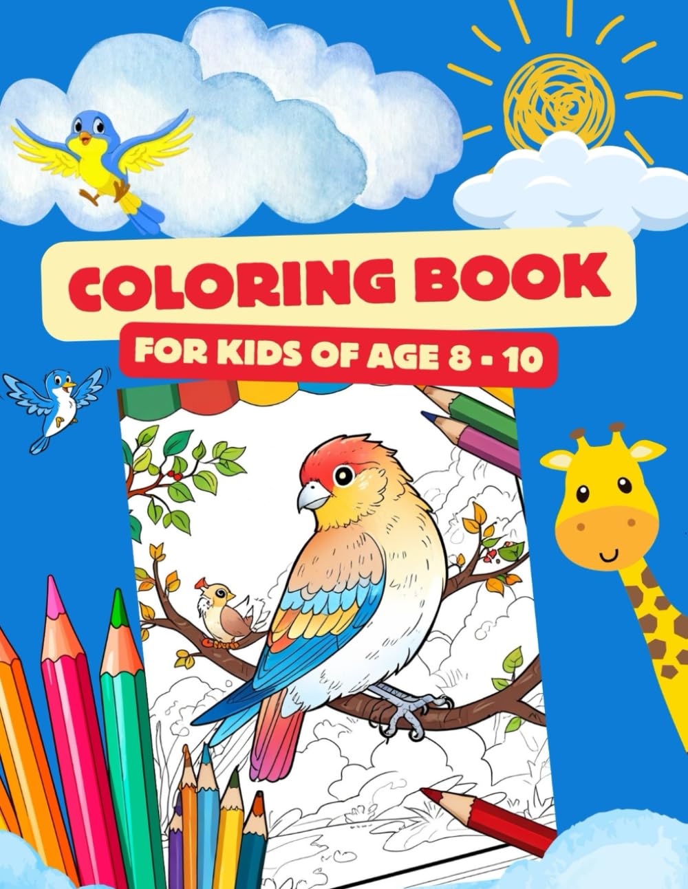 Coloring Book for Kids of age 8 - 10