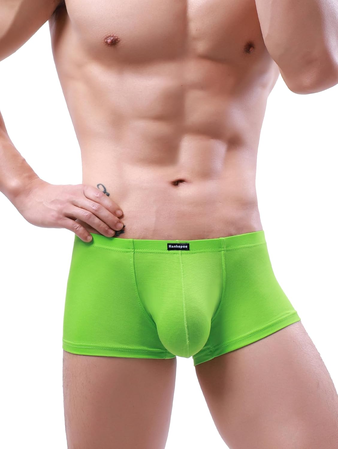 Men's Modal Low Rise Boxer Briefs With Pouch Cotton Comfort Mens Underwear - Image 2