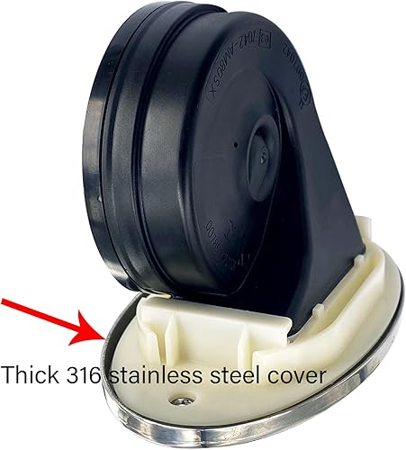 Miniatura 4 de Bocinas de barco 5190512 12 V Bocina marina impermeable con parrilla de acero inoxidable 316 125DB fuerte sonido fuerte