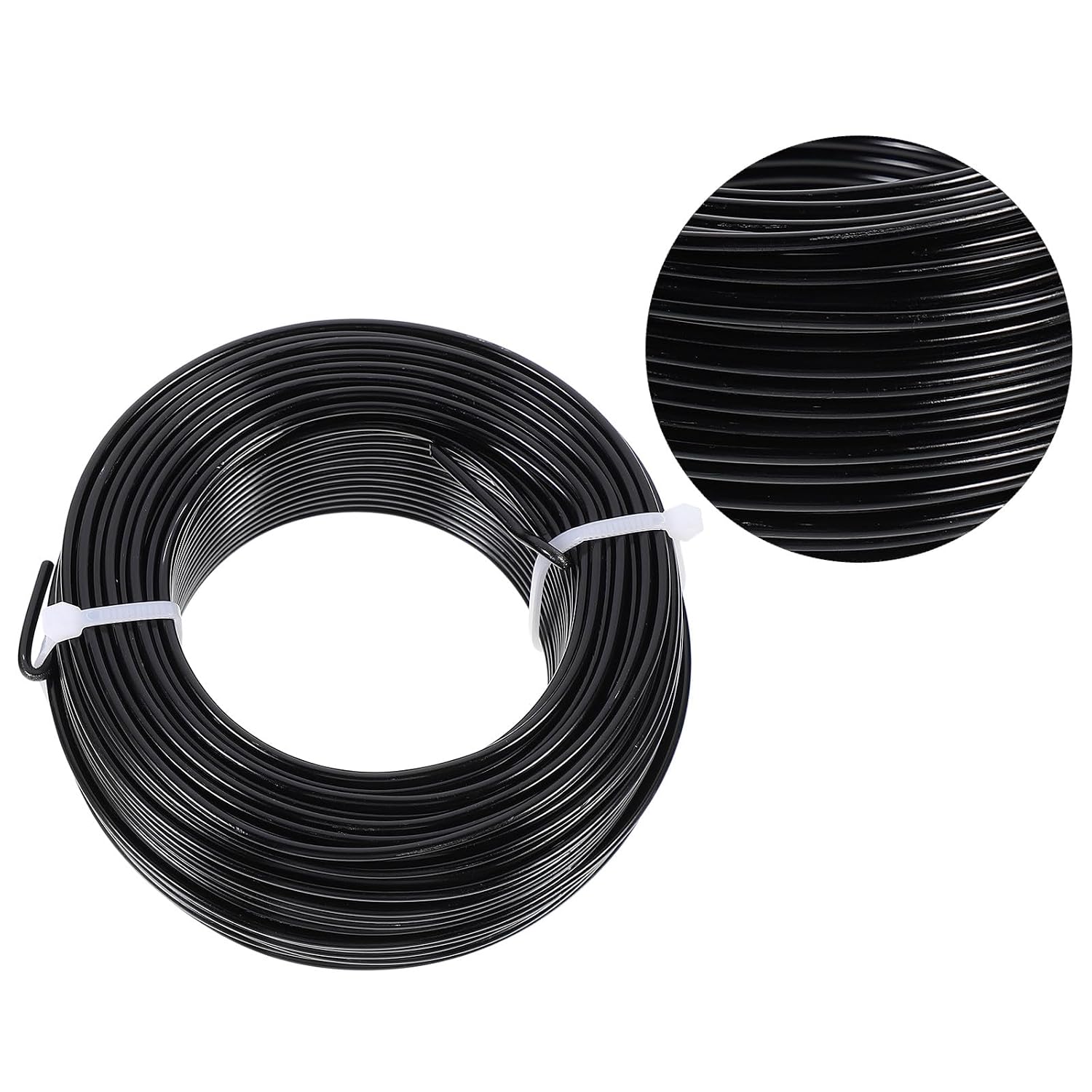 Holibanna 3Mm Black Aluminum Wire Jewelry Beading Wire DIY Craft and Bracelet Making Supplies
