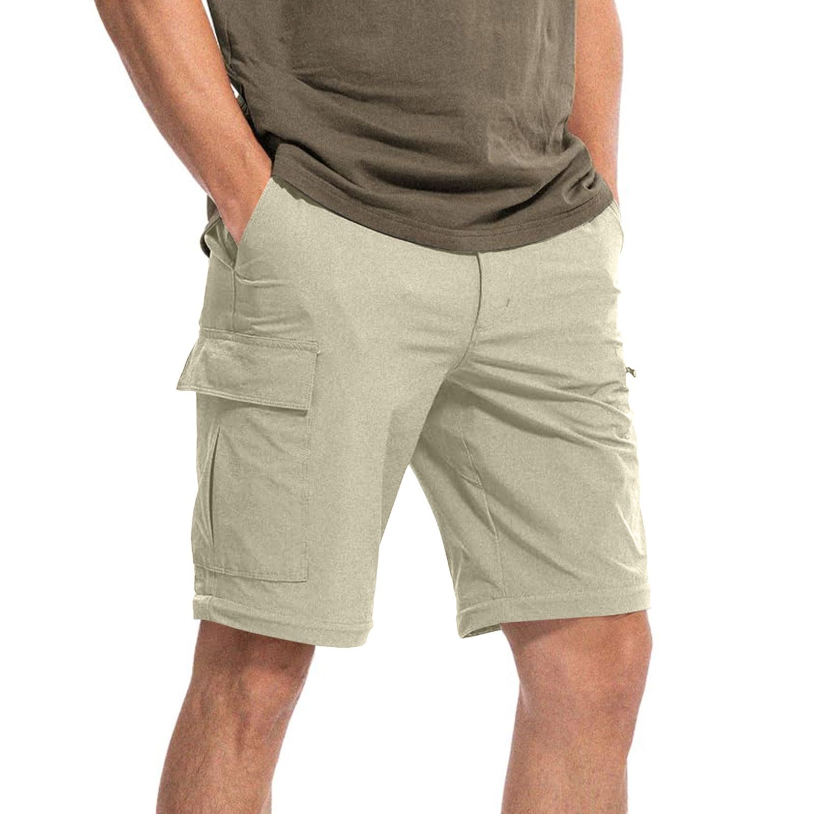 Pantalones de trekking para hombre con cremallera off, pantalones de senderismo para hombre, impermeables, resistentes al viento, desmontables, con bolsillos, pantalones de trabajo resistentes
