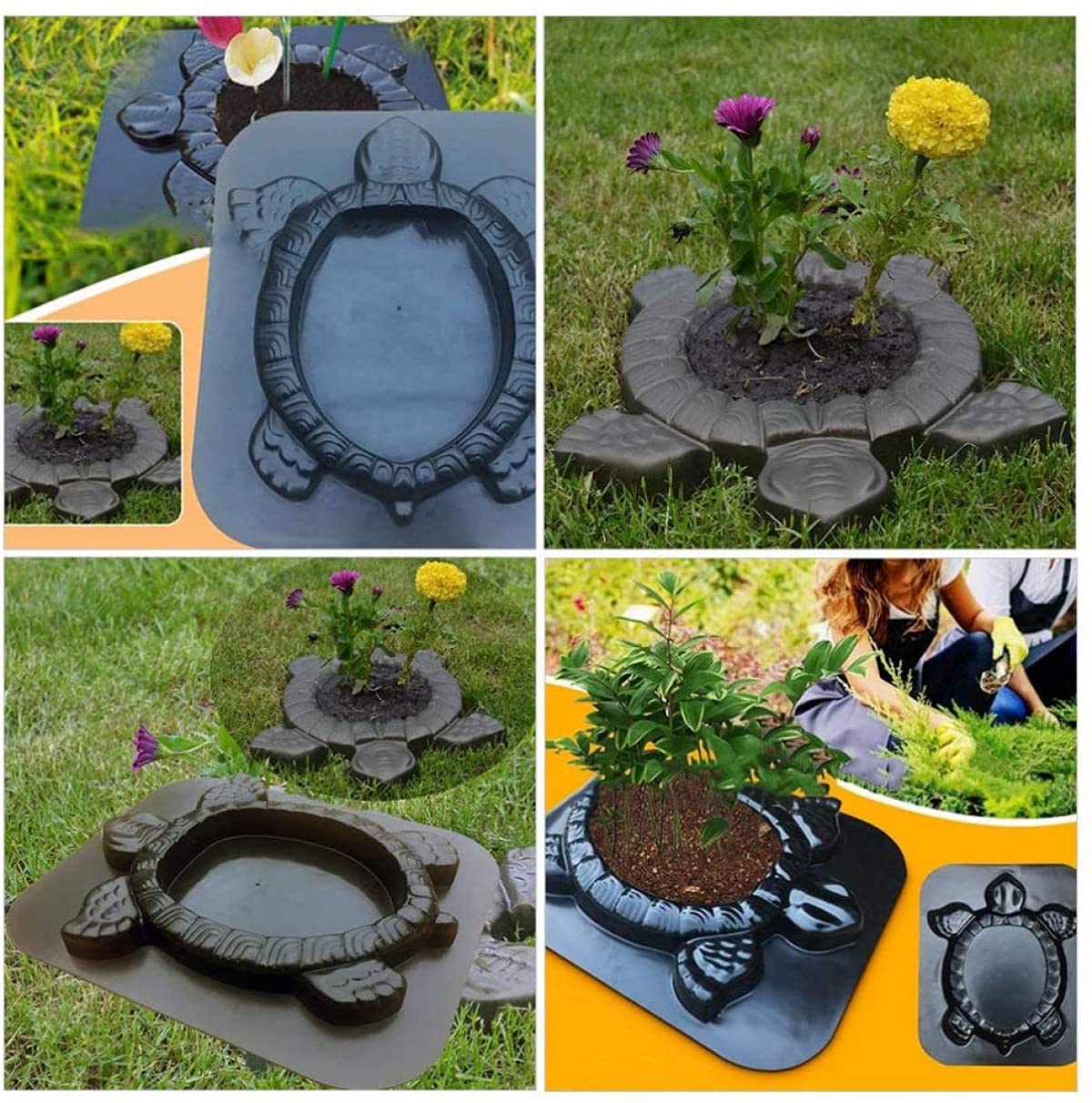 GARDEN PAVING MOLD Hexagon Concrete Paving Brick DIY Walkways Path