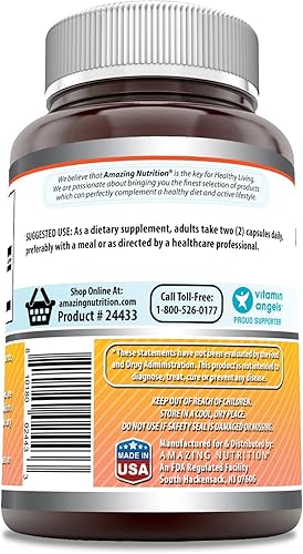 Miniatura 7 de Amazing Formulas Berberina - Cápsulas de 500 mg 1000 mg por porción - Apoya la función inmunológica la función cardiovascular y gastrointestinal 250