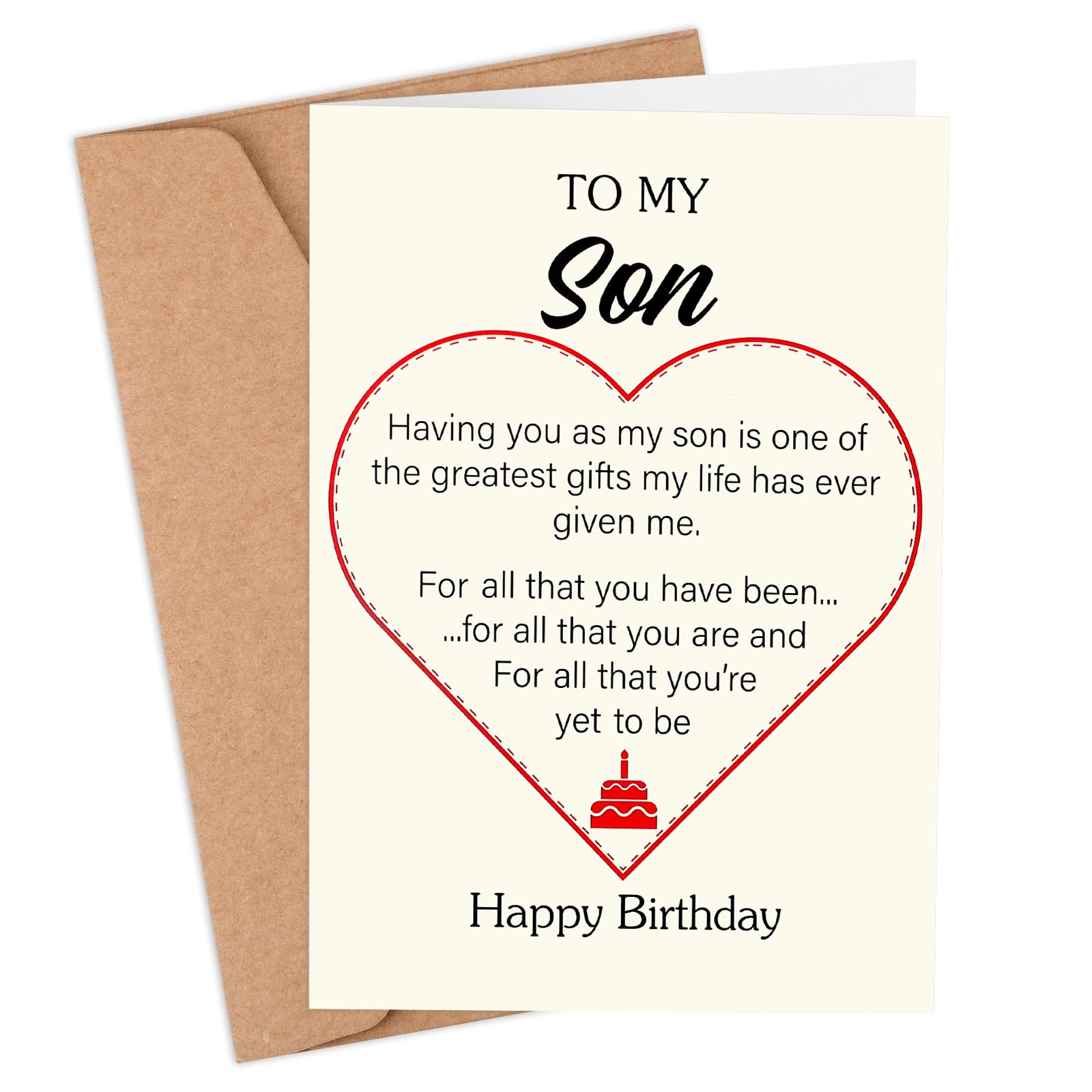 Thboxes Birthday Card for Son, Son Birthday Card, Happy Birthday Cards from Mom Dad Parents