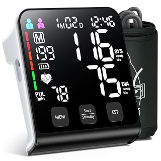 Upper Arm Electronic Blood Pressure Monitor (U80 Series) -Automatic Upper Arm Blood Pressure Monitor,Wide-Range Cuff, Large LED Backlit Display,Accurate Automatic Digital BP Monitor - Amazon product rated Grade A