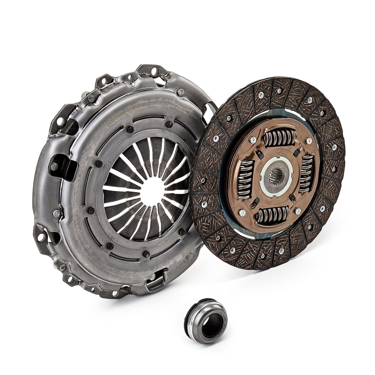 RIDEX 479C0004 Kit de embrague con placa de apriete de embrague con cojinete de desembrague con plato de embrague Compatible con CITROËN C4 II Hatchback NC
