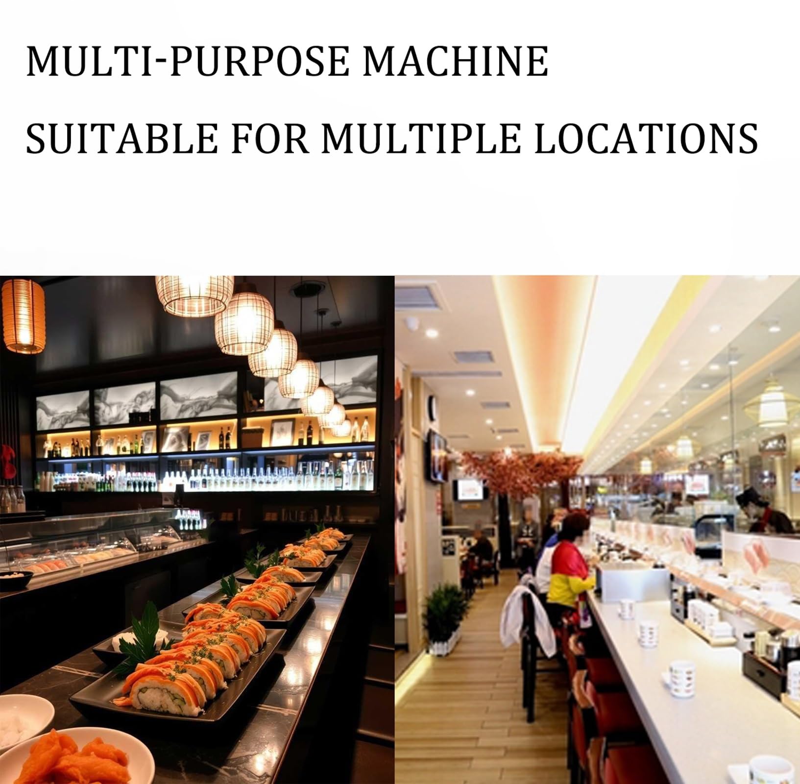 Sushi Roller Maker, okrągła maszyna do formowania rolek ryżowych, bambusowa mata do wałkowania sushi dla początkujących