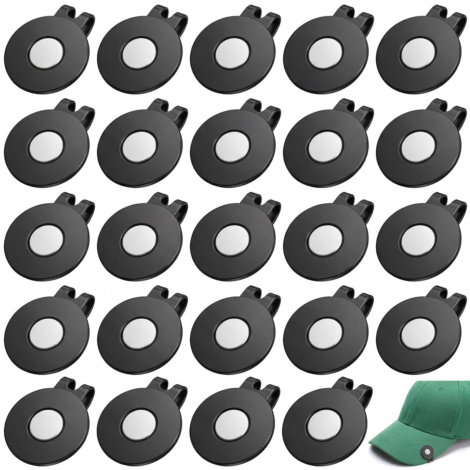 Golf Ball Marker Magnetic Hat Clip
