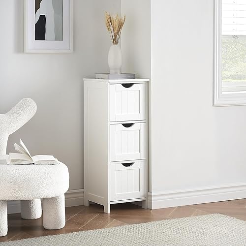 MECHYIN Bathroom Cabinet Freestanding Floor Bathroom Storage Cabinet (81 x 29.97 x 25.5 cm) - 81 x 29.97 x 25.5 cm