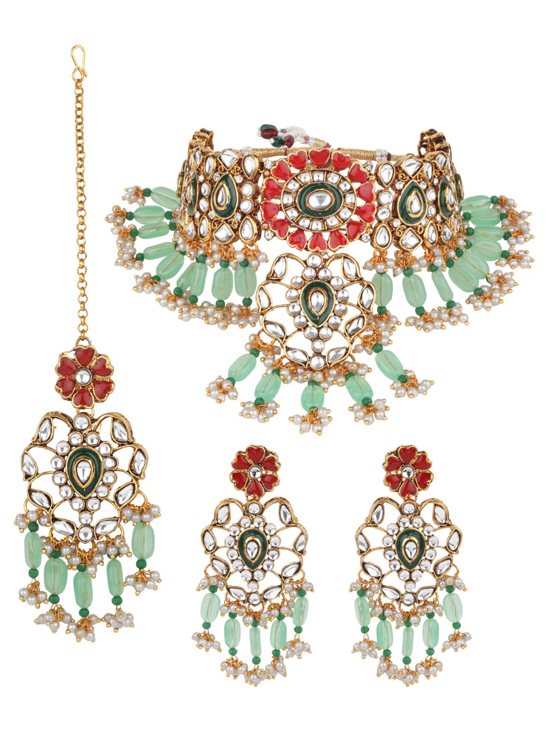 See full amazon price history chart for MATUSHRI ART Indian Traditional Jewelry Ruby Red And White Gold Plated Choker Set For Womens And Girls MATUSHRI ART Indian Traditional Jewelry Ruby Red And White Gold Plated Choker Set For Womens And Girls (B0BB6TDRV6) Amazon Price History, Amazon Price Tracker