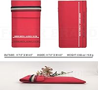 Vista 2 de Funda de fieltro para teléfono – Funda protectora de fieltro suave, bolsa de bolsillo para tarjetas de teléfono celular, bolígrafos de efectivo