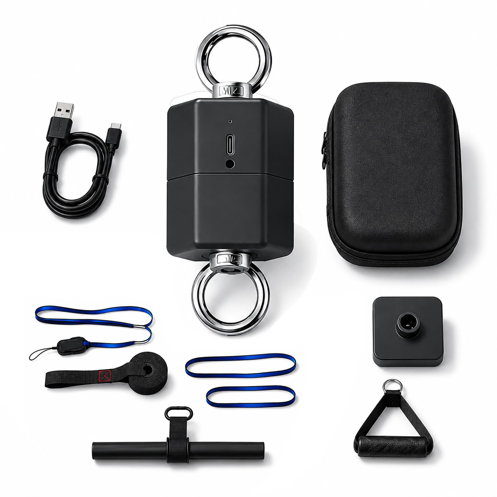 Kraftmessgerät Fitness 500kg, Push Pull Dynamometer mit 250Hz Abtastrate für Sportanalyse und Peak Force Analyse