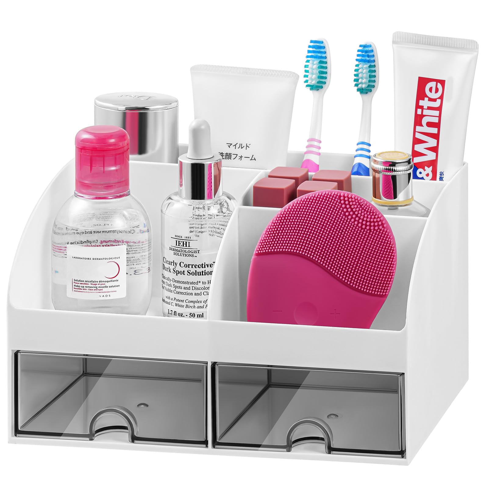 Porte-brosses à dents VITVITI pour un comptoir de salle de bain épuré