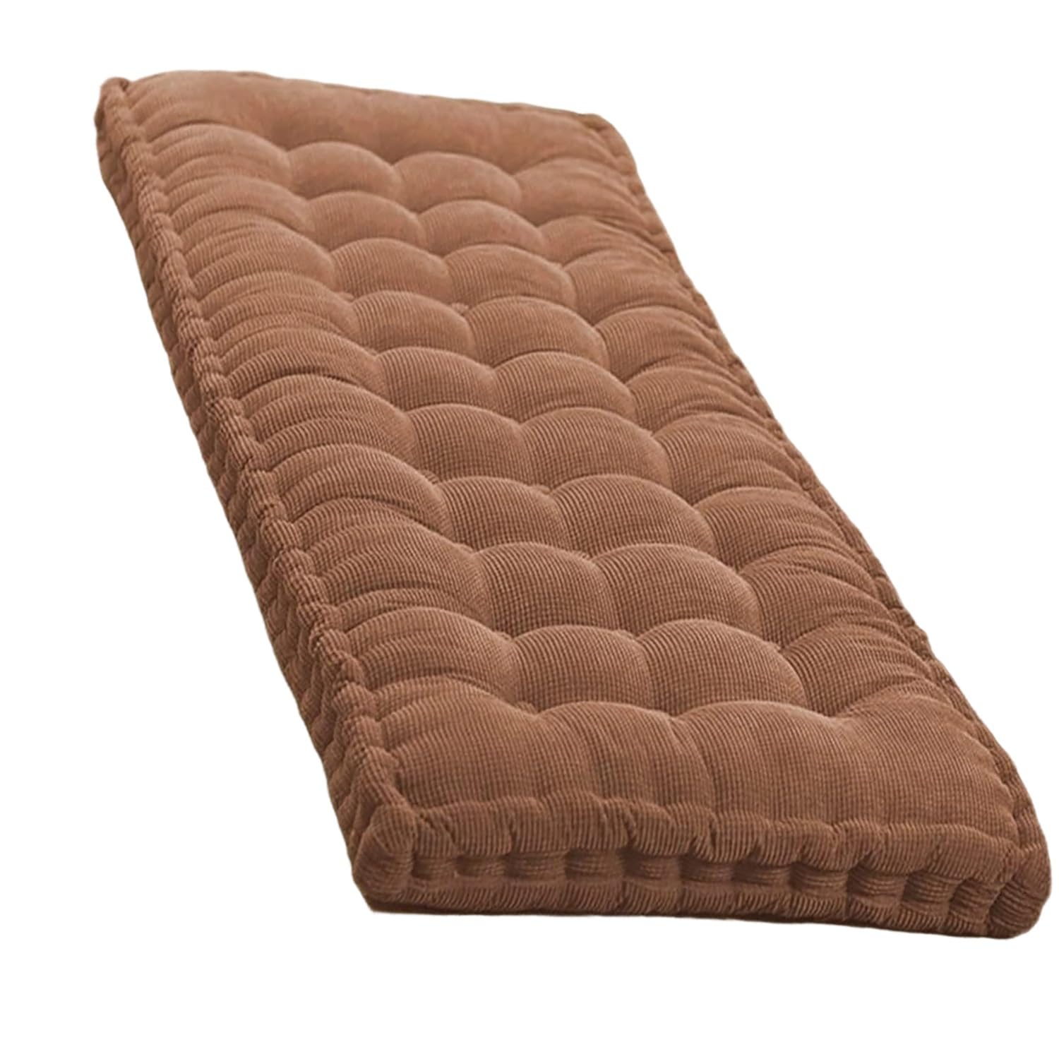 Coussin de siège 80x50x8 cm en vert pour banc de cuisine et de jardin intérieur extérieur