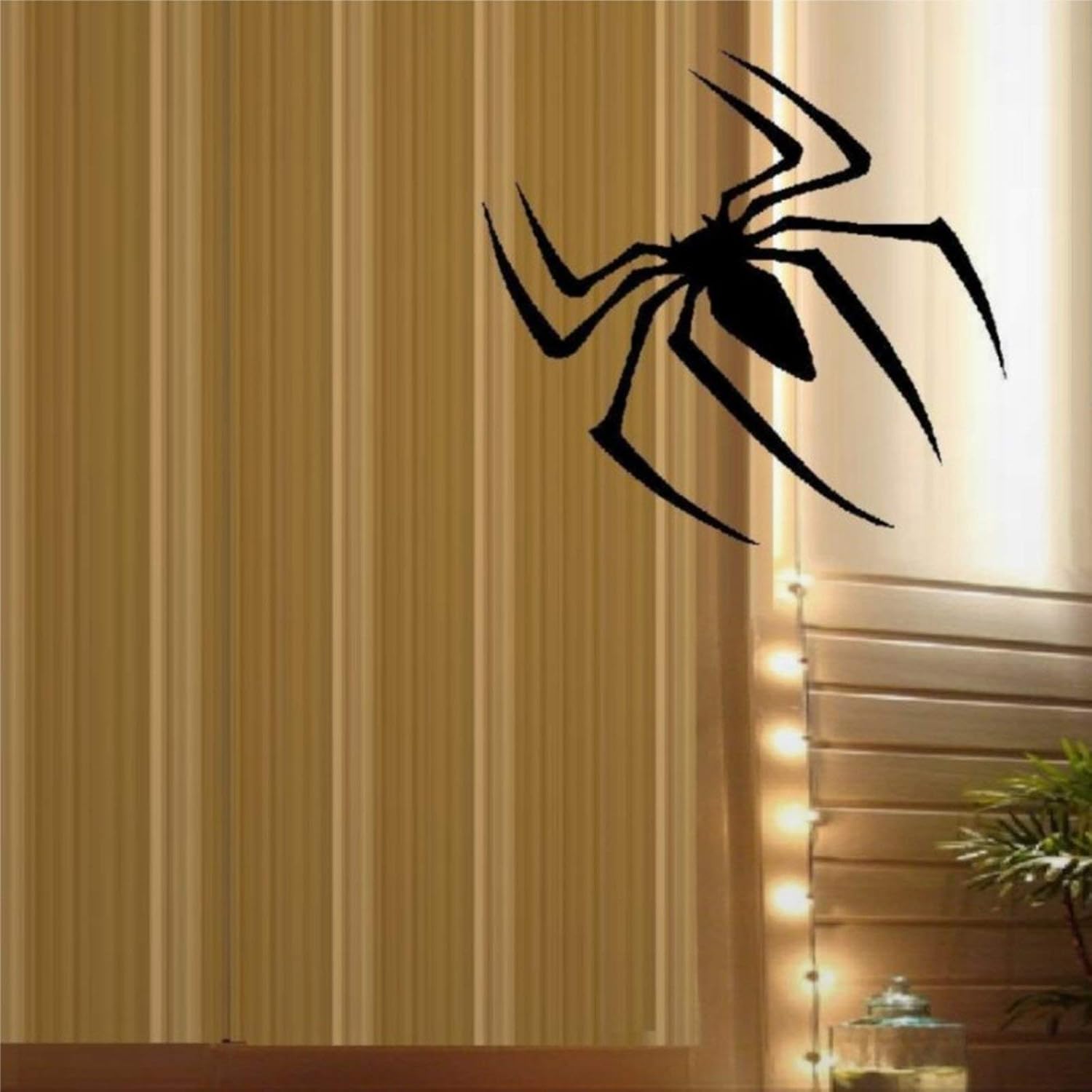 Halloween Spider Wall Sticker Removable Mural Creepy Spider