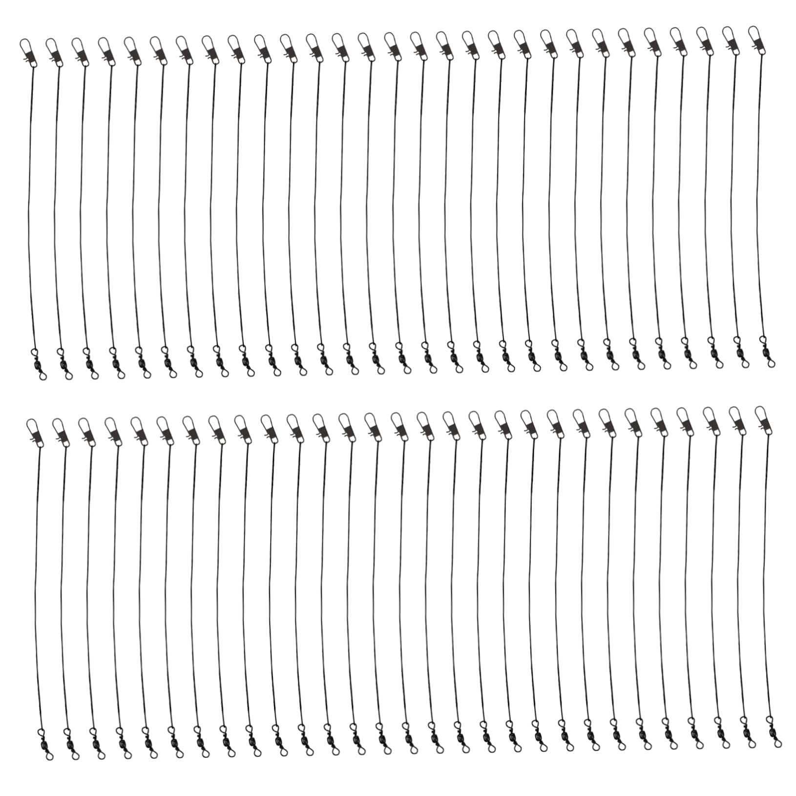 KICHOUSE Steel Fishing Leaders with Swivels High Strength Wire Leader Lightweight Fishing Strings for Sea Fishing Accessories