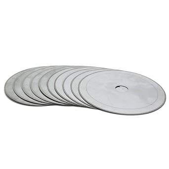 ILOVETOOL Gem Stone Cutting Saw 4 inch Diamond Lapidary Cutter 5/8" Arbor Rim 0.4mm Pack of 10Pcs