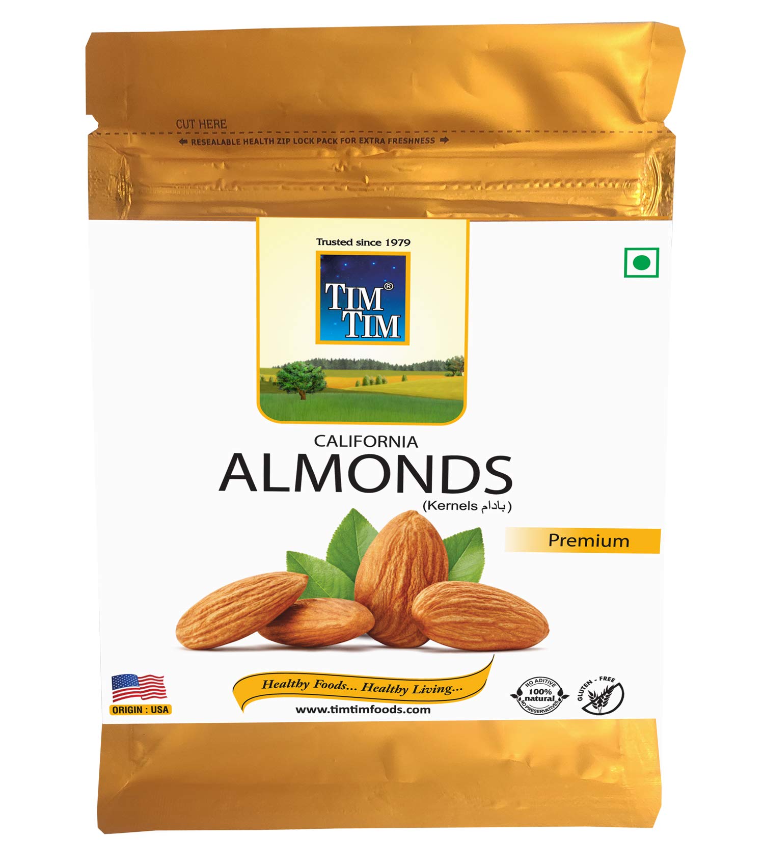 Tim Tim Premium California Almonds(Badam Giri), 200g (B091DZ68LL) Amazon Price History, Amazon Price Tracker