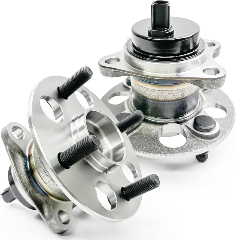 Cubo de roda traseiro com rolamento KNOLET 512370 para Toyota Yaris, Prius C e Scion iQ com ABS – 2 unidades