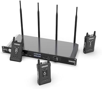 Hollyland Syscom 1000T 4B Full Duplex Intercom System, 1 Base and 4 Beltpacks