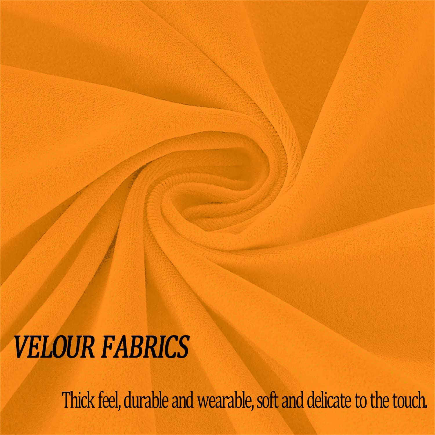 Federe Cuscini Velluto Copricuscini Quadrate Federe Cuscini, per Arredo Moderno Letto e Sedia (Giallo,60 * 60cm(Set di 4))