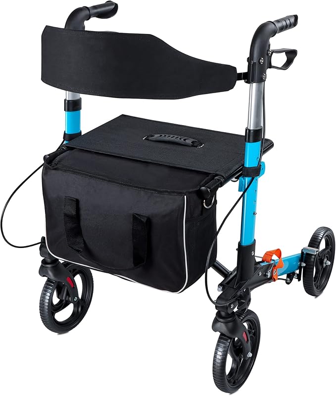 REAQER Rollator Walker Foldable with Wheels for Seniors Lightweight