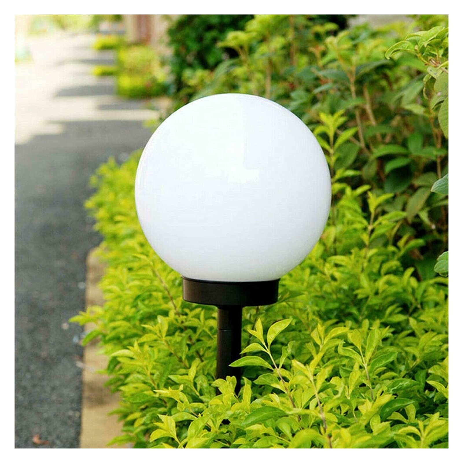 Luces Jardín 2 PCS Solar Ground Light Ball Lámpara de Bola Outdoor jardín Patio Decoración Luz del césped Luz de Césped