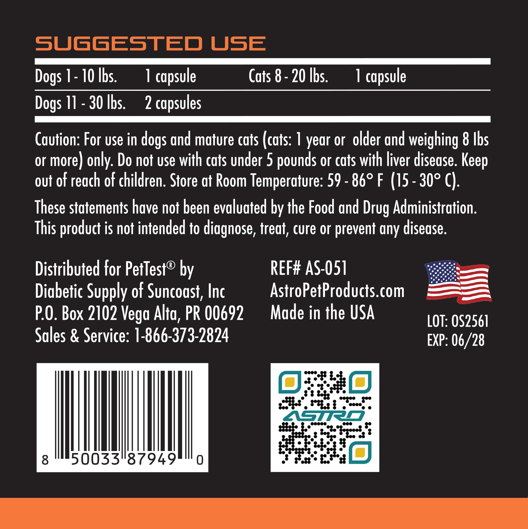 ASTROPET OCUPET Eye Supplement with Lutein for Small/Medium Dogs & All Cats — Amazon image 3