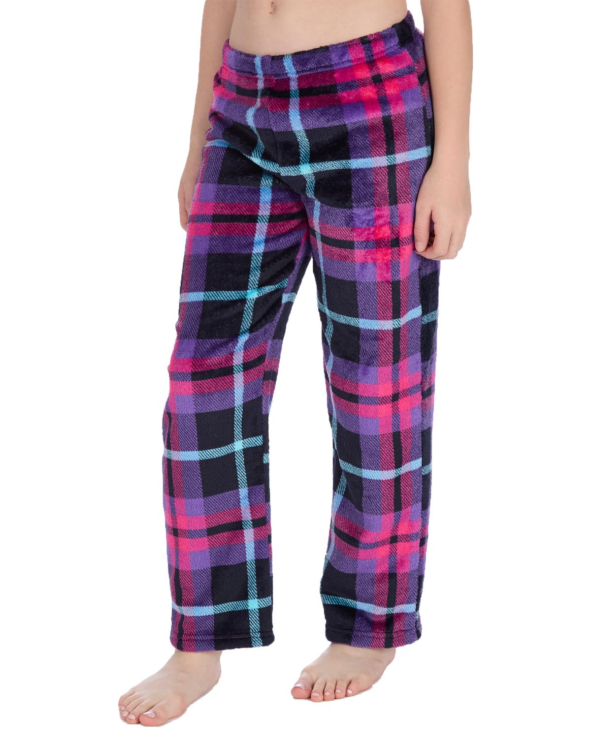 Undercover Girls Soft Fleece Lounge Pants 15C676 Pink Check 9-10 Years