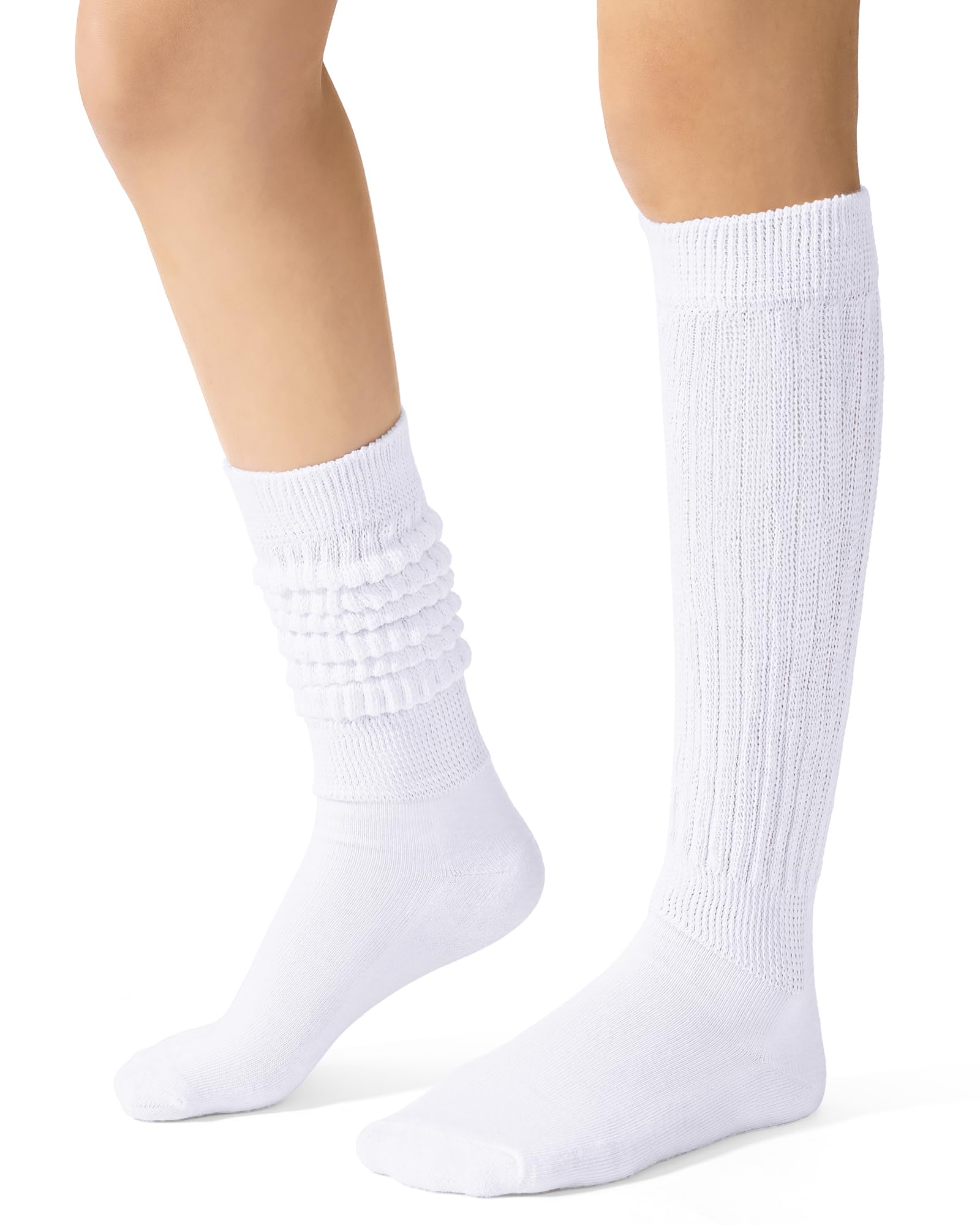 HASMES Slouch Socks Women,Scrunch Socks,Knee High Slouchy Socks for Women Size 6-11