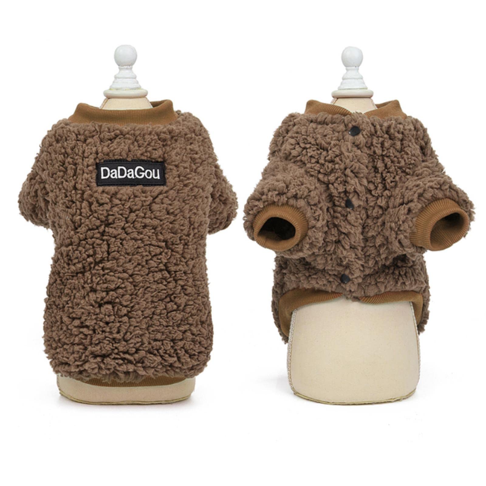 Manteau pour chien hiver bouledogue marron XL veste chaud petit chiot