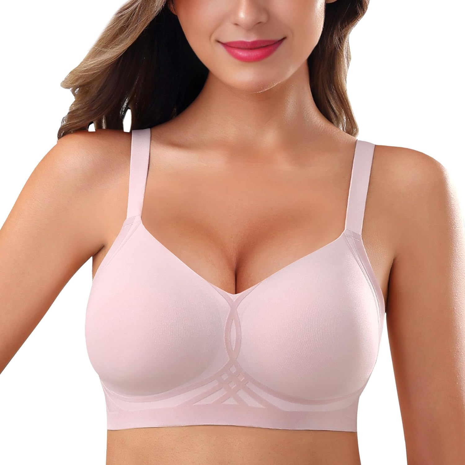 As Fairy Womens Wireless Bra Push Up Bra for Women Seamless No Underwire Bras Regular & Plus Size