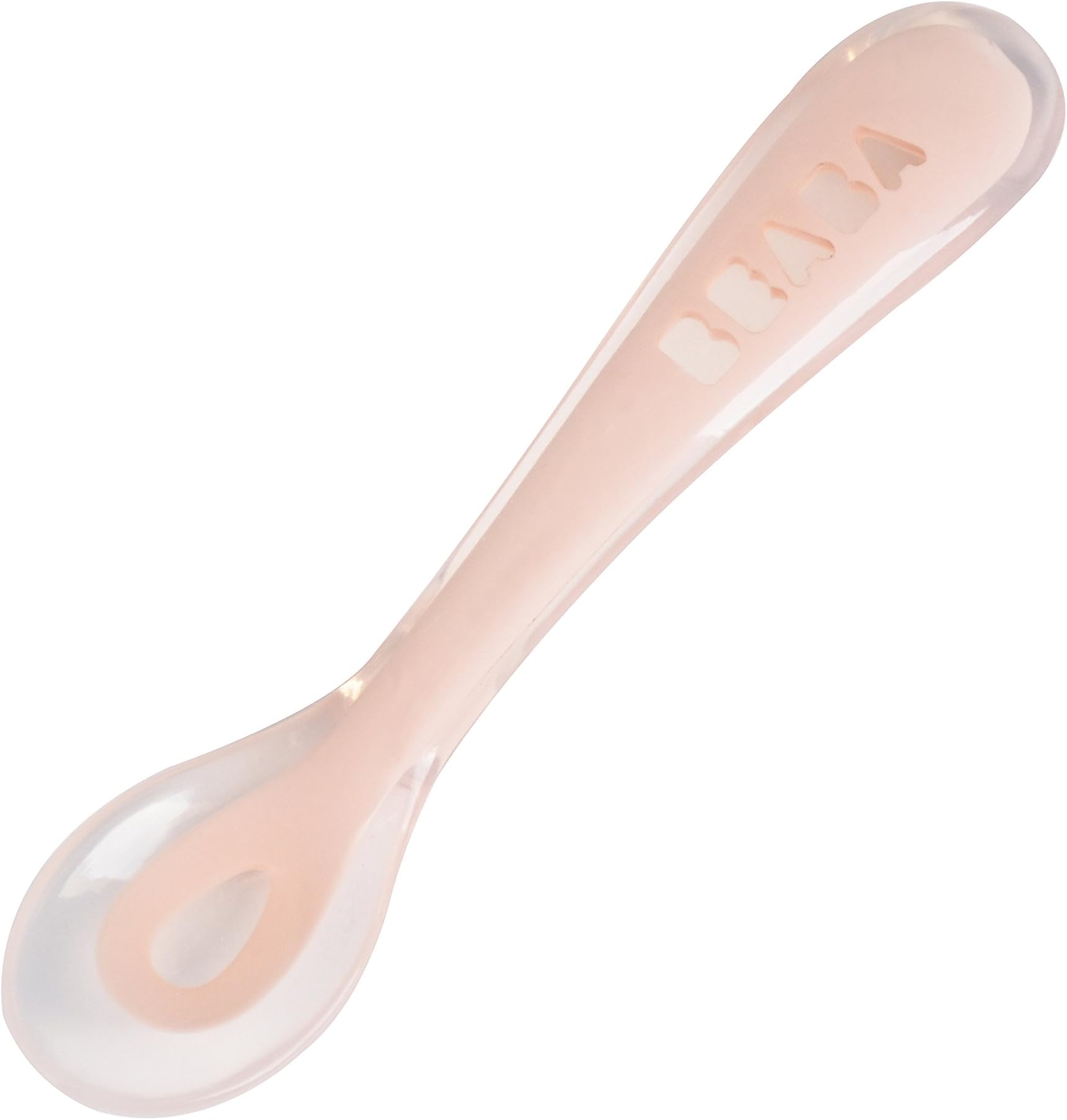 BEABA Second Stage Baby Spoon for Self-Feeding Babies, Pink