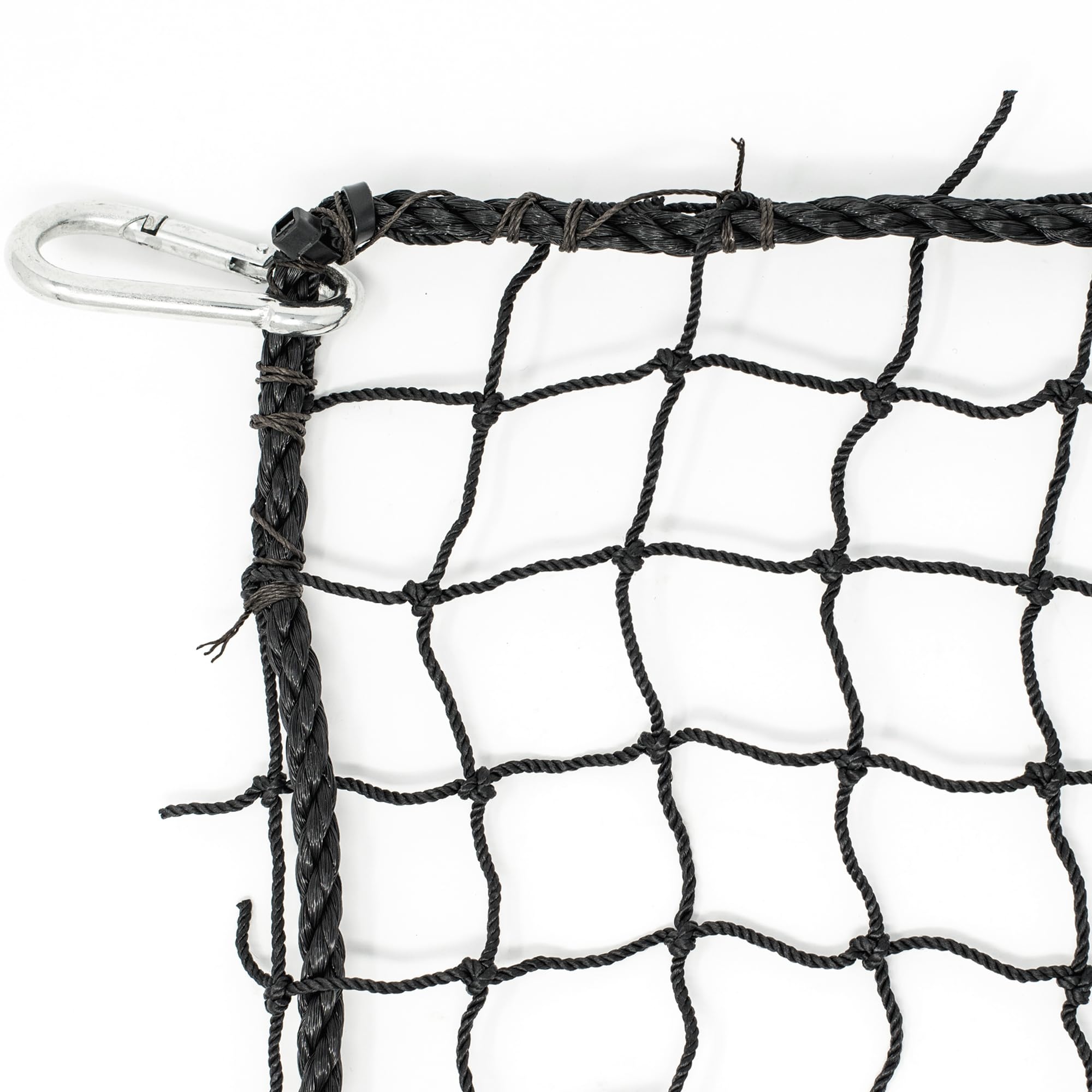 JFN Nylon Lacrosse Practice/Barrier Net, 10' x 10', Black
