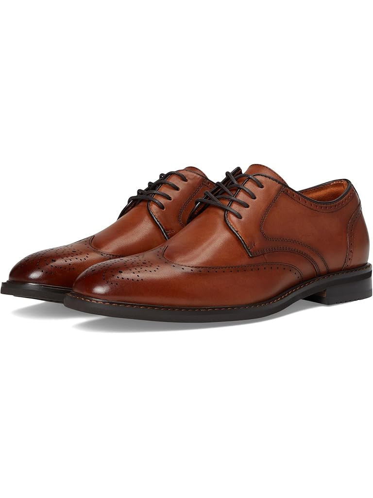 Brown Stacy Adams Bennett Wingtip Lace-Up