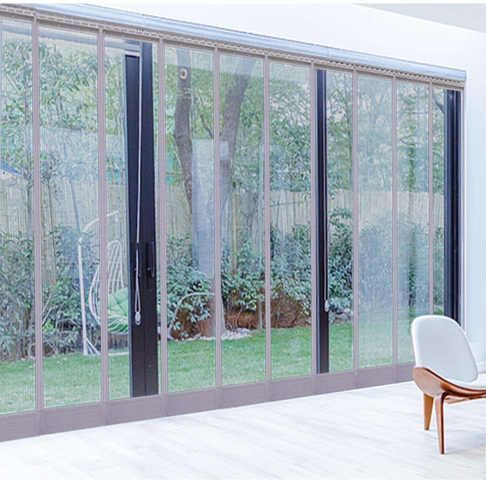 Moustiquaire porte fenetre magnetique 35x195 cm pour balcon