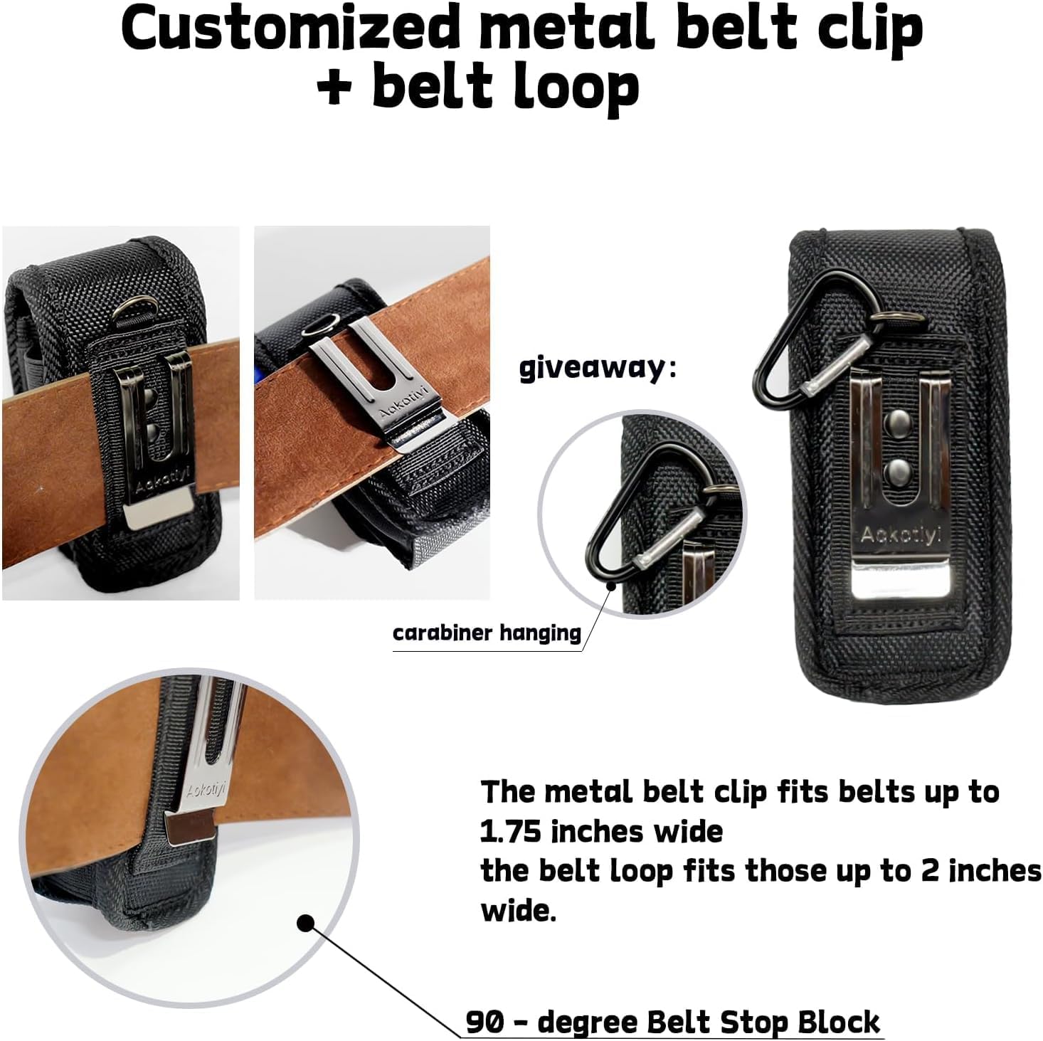 Magnetic Multitool Sheath EDC Belt Clip Pouch | For Leatherman Wave Plus, Wingman, Surge, Rebar, Durable Nylon
